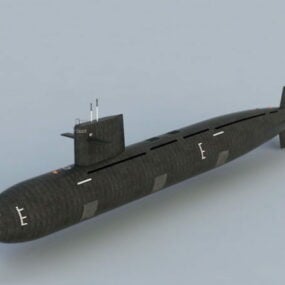 原子力潜水艦の3Dモデル