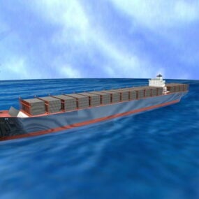 نموذج حاوية الشحن البحري ثلاثي الأبعاد