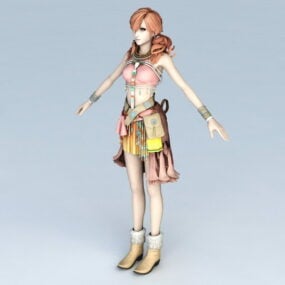 Oerba Dia Vanille Character 3d-modell