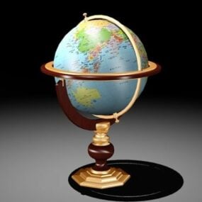 Bureau Globe modèle 3D