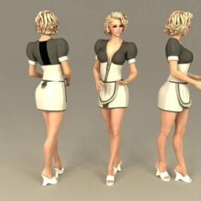 Office Lady Maid 3d model