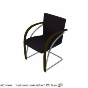 オフィスカンチレバー会議椅子 3Dモデル
