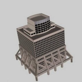 Office Complex Building 3d-modell