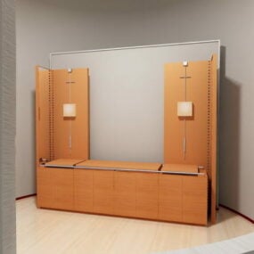 办公室展示柜家具3d模型