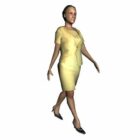Personnage Office Lady Walking
