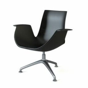 Office Leather Lounge Chair 3d model