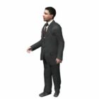 Character Office Man Standing
