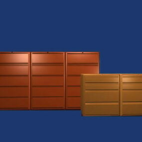 Office Storage Cabinets Furniture 3d model