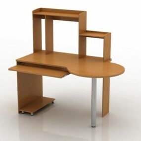 Office Workstation Desk Furniture 3d model