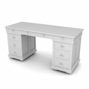Office Writing Desk Furniture 3d model