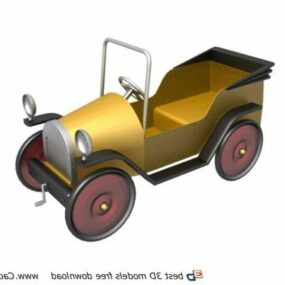 Modello 3d di vecchia automobile americana giocattolo