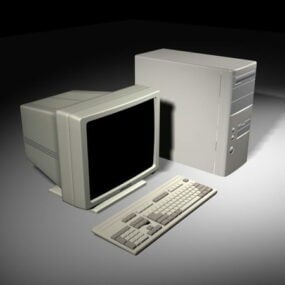 Gammel computer 3d-model