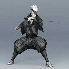Ancien guerrier samouraï japonais modèle 3D