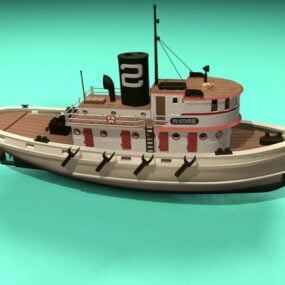 Old Tugboat 3d model
