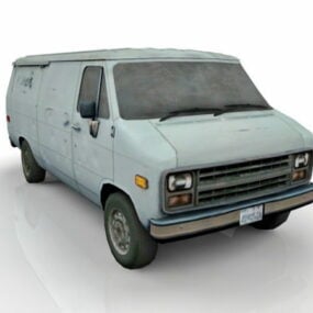 Vintage Vw Camper Van 3D-model