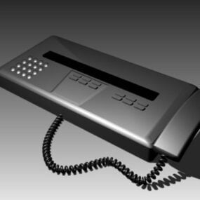 Old Fax Machine 3d model