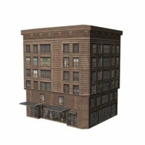 Old Hotel Building 3d model