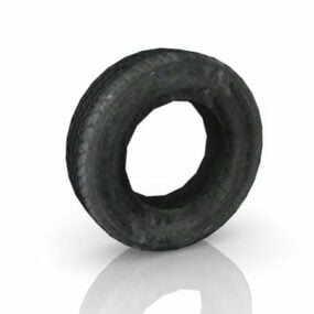 Old Rubber Tire 3d model