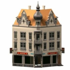 Eski Şehir Evi 3d modeli