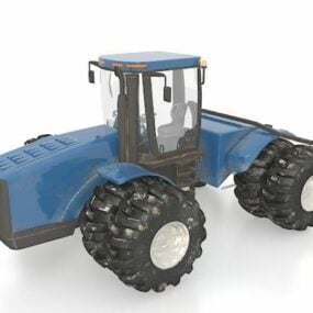 Old Heavy Utility Tractor 3d model