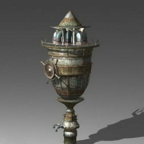 برج المياه القديم نموذج 3D
