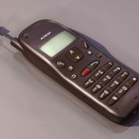 Modelo 3d de teléfono celular antiguo