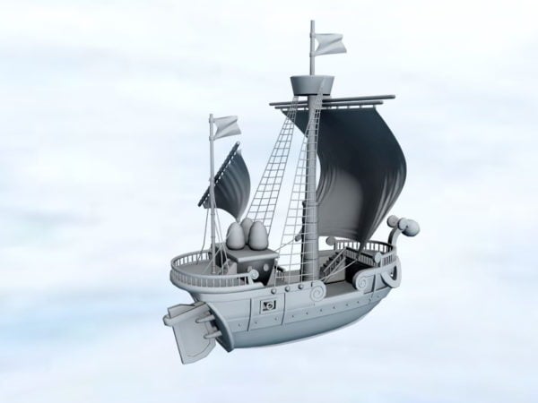 STL file One Piece Going Merry Pirates ship 🏴‍☠️・3D print