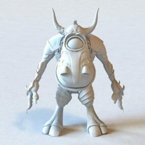 3D model jednookého monstra Minotaura