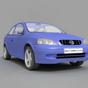 Model 3D samochodu Opla Astry