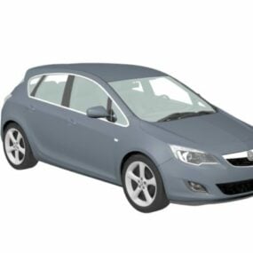 Modello 3d di piccola berlina Opel Astra