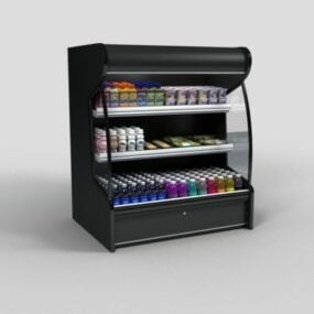 オープン冷蔵ショーケース3Dモデル