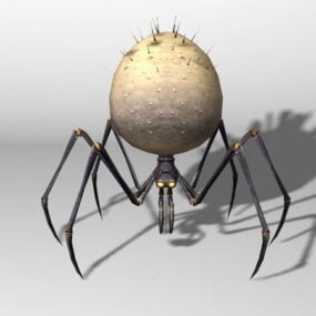 דגם תלת מימד של Orb Spider Creature