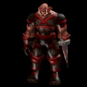 3D model postavy Orc Warrior