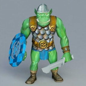 Orc Warrior Rigged modello 3d