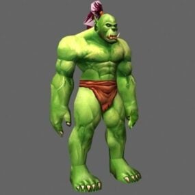 Orc mannelijk karakter 3D-model
