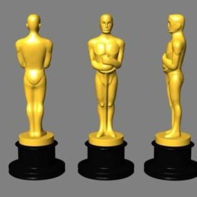 Oscar Ödülü Heykeli 3D modeli