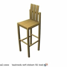 Вуличні меблі Барний стілець 3d модель