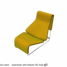 Tuinmeubilair Opvouwbare loungestoel 3D-model