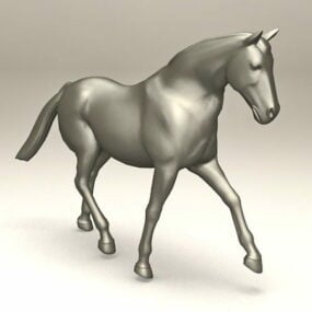 Outdoor Horse Statue 3D-malli