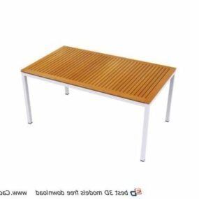 Outdoor Furniture Bamboo Table 3d model