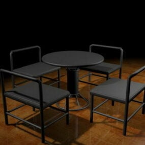 Set Furnitur Bar Luar Ruangan model 3d