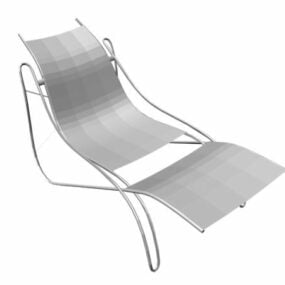 כיסא נוח לגינה חיצוני דגם תלת מימד