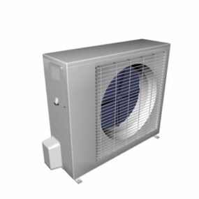 Outside Unit Of Split Air Conditioner 3d model