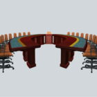Juegos de muebles ovalados para salas de conferencias