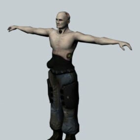 Overwatch Soldier – 3D model postavy s poločasem rozpadu
