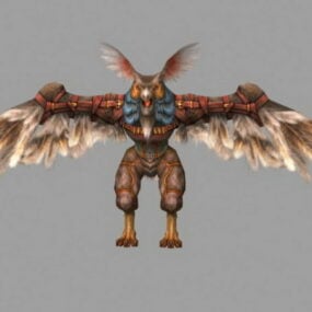 Monster Character With Weapon 3d model