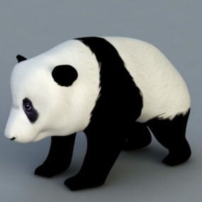 Múnla Panda Bear Rig 3D saor in aisce