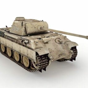 Panther Ausf.g Tank 3d -malli