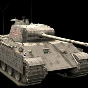 نموذج بانزر V Panther للدبابة المتوسطة ثلاثي الأبعاد