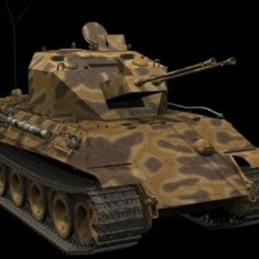 Tangki Panzerkampfwagen V Panther model 3d